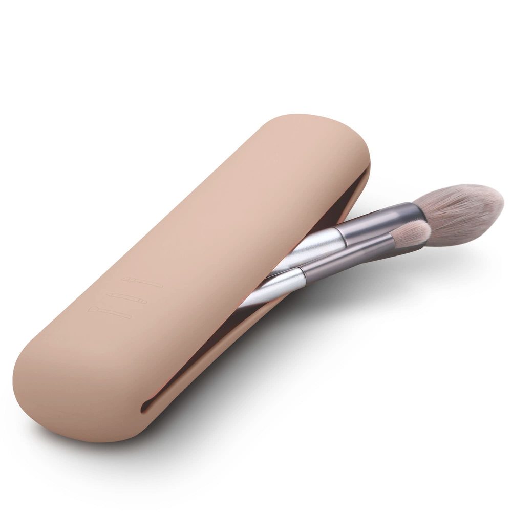 Travel Makeup Brush Holder, Magnetic Anti-fall Out Silicon Portable Cosmetic🐹
